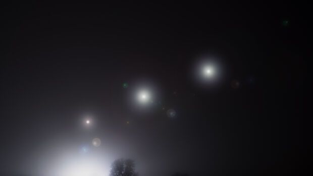 Mysterious Lights Trail Car for 20 Miles